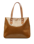 Brown LV Monogram Vernis Brentwood Tote Bag