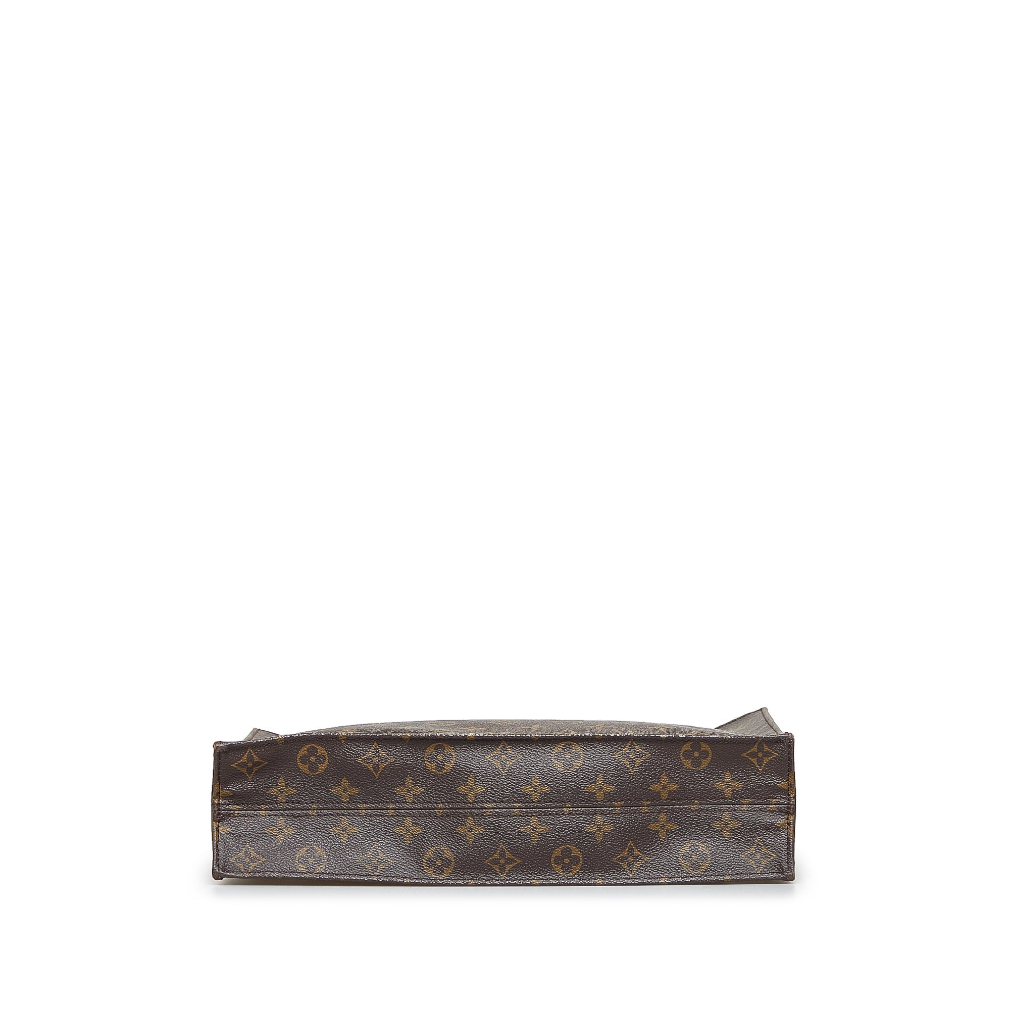 Brown LV Monogram Sac Plat Tote Bag