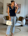 *HOT* CH White Caviar Vanity Case with Zebra Motif CC Logo and Silver Hardware