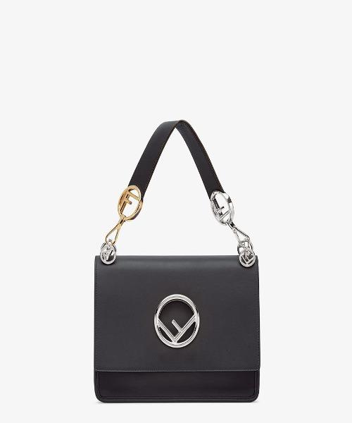 FNDI Kan I F Black Leather Bag