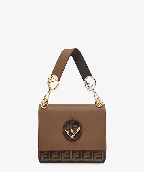 FNDI Kan I F Brown Leather Bag