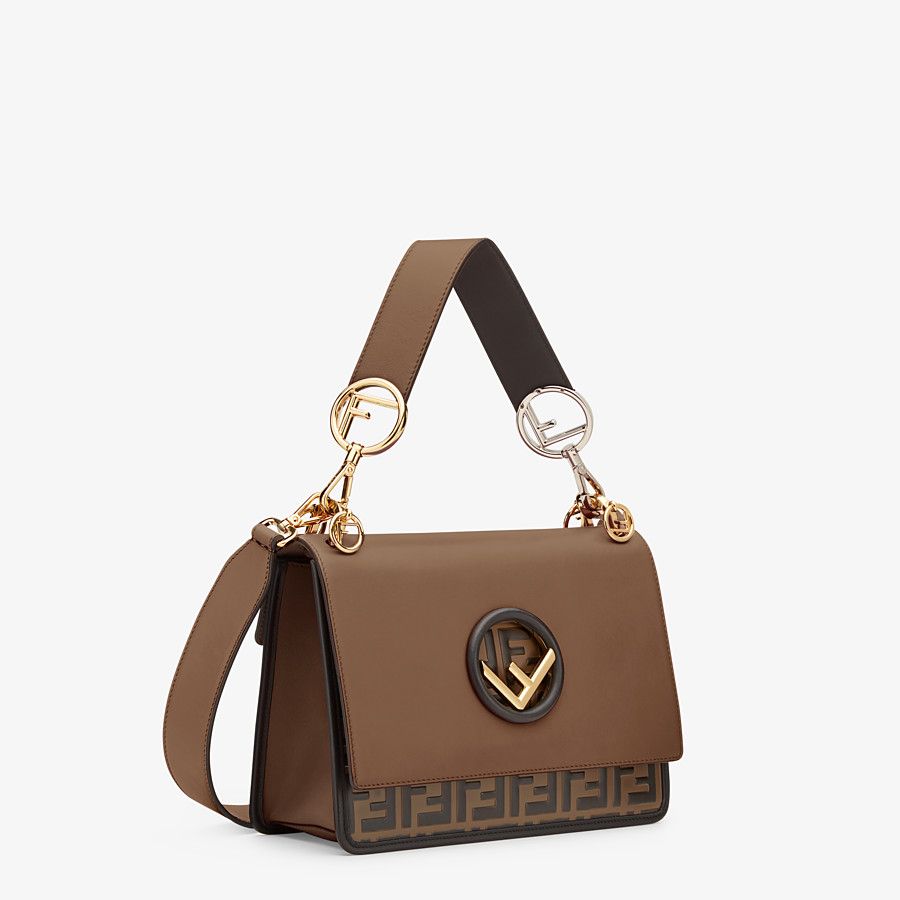 FNDI Kan I F Brown Leather Bag
