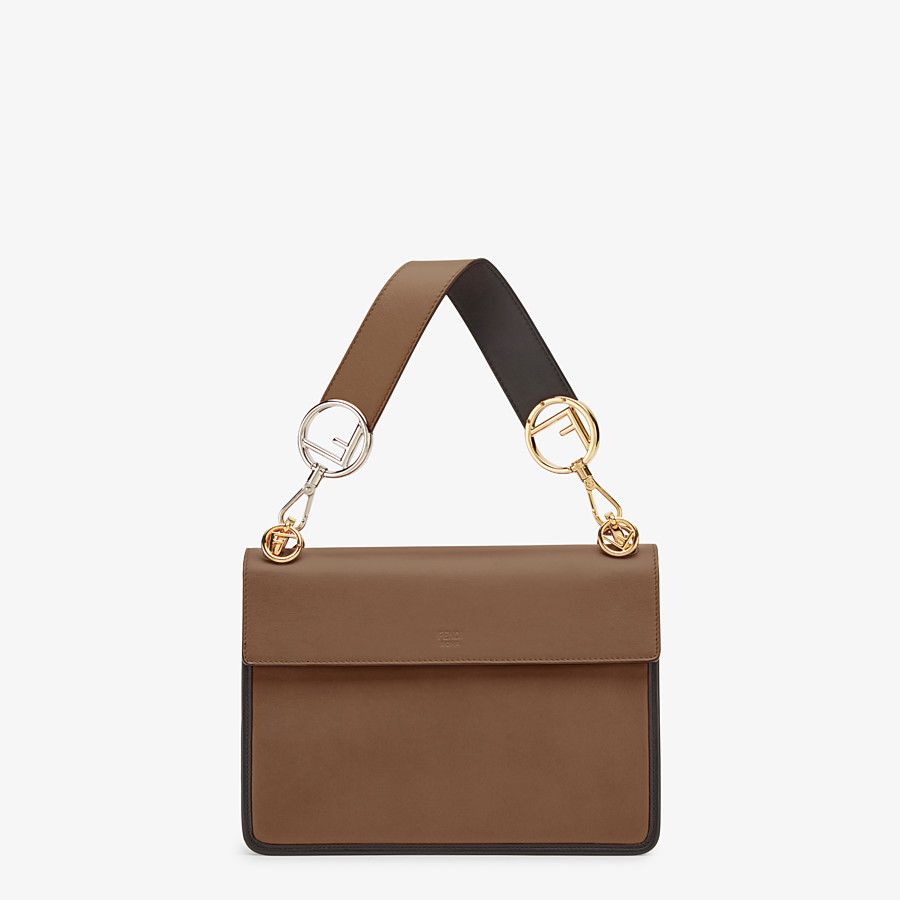 FNDI Kan I F Brown Leather Bag