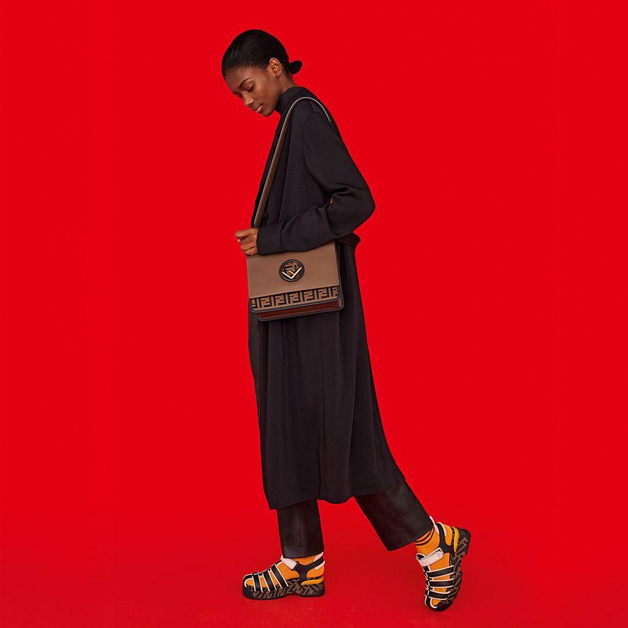 FNDI Kan I F Brown Leather Bag