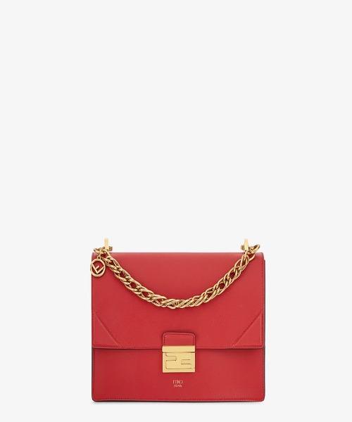 FNDI Kan U Leather Bag Red