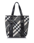 BBERRY Black Patent Leather Woven Shoulder Bag United Kingdom