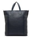 Blue LV Taurillon East Side Tote MM Satchel