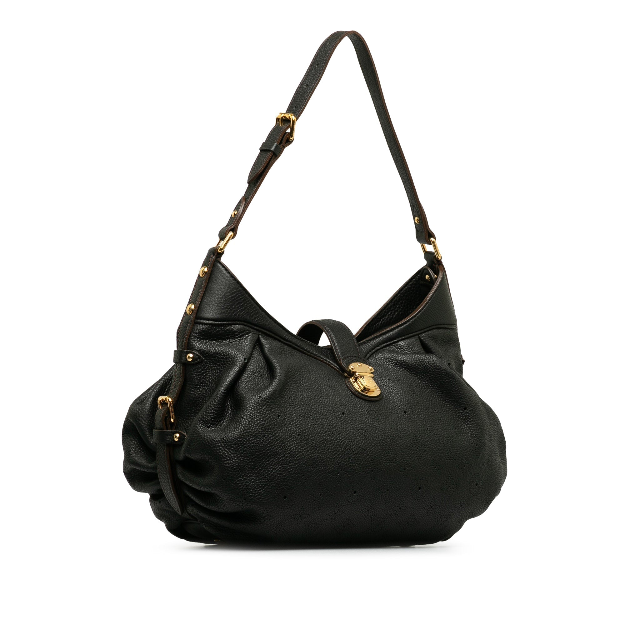 Black LV Monogram Mahina XS Crossbody Bag
