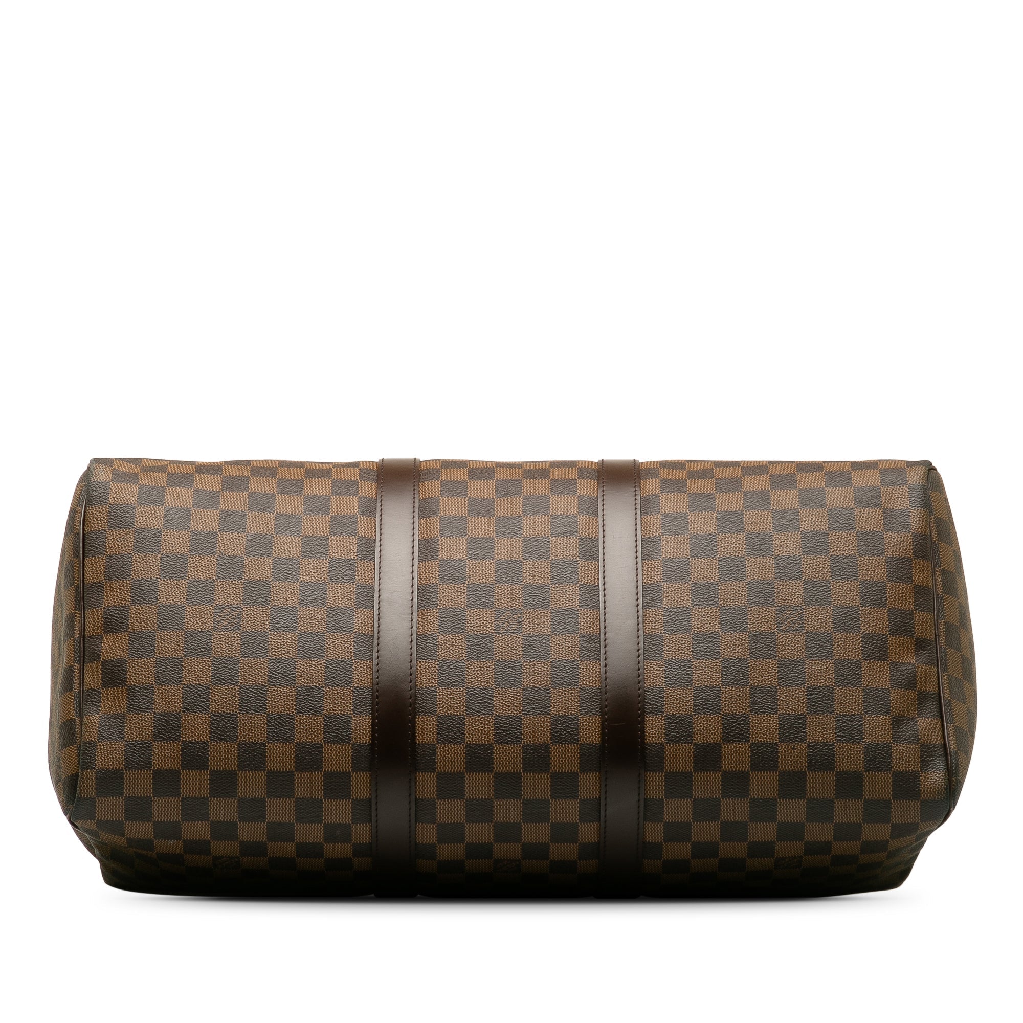 Brown LV Damier Ebene Keepall 50 Travel Bag