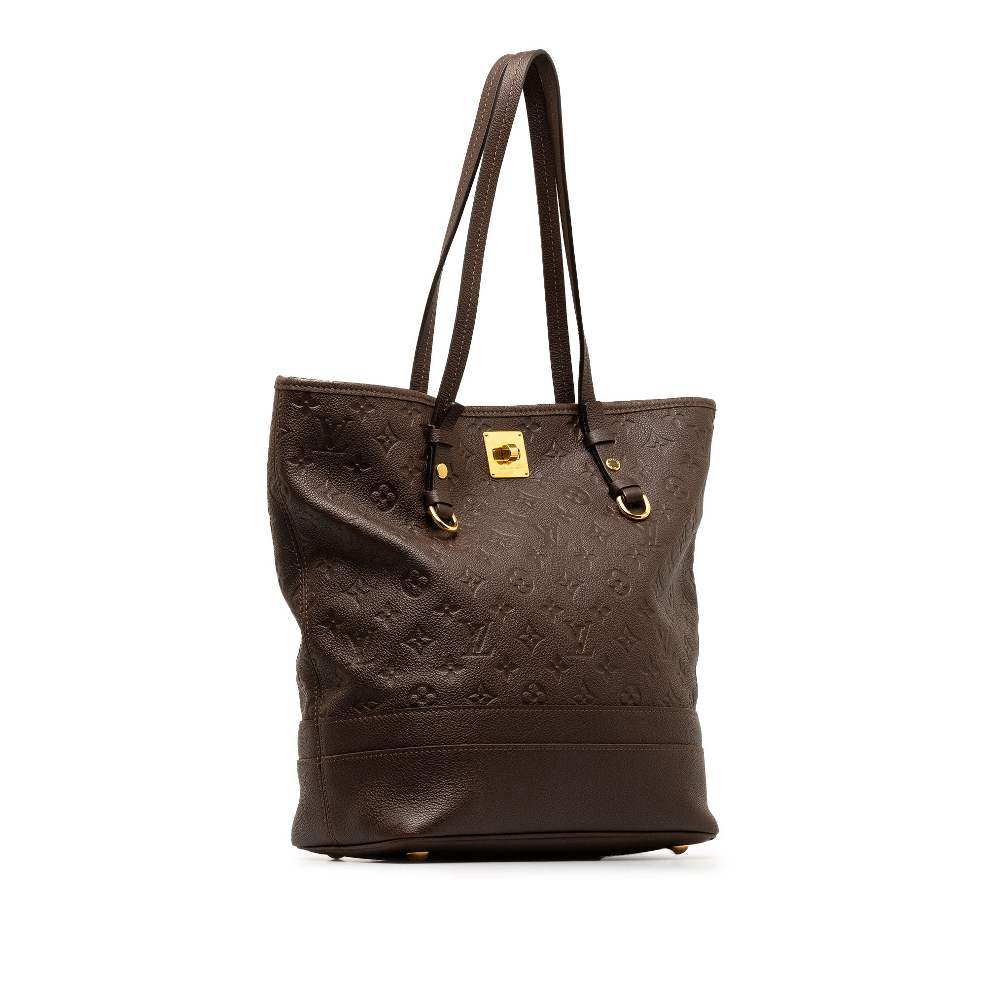 Brown LV Monogram Empreinte Citadine PM Tote Bag