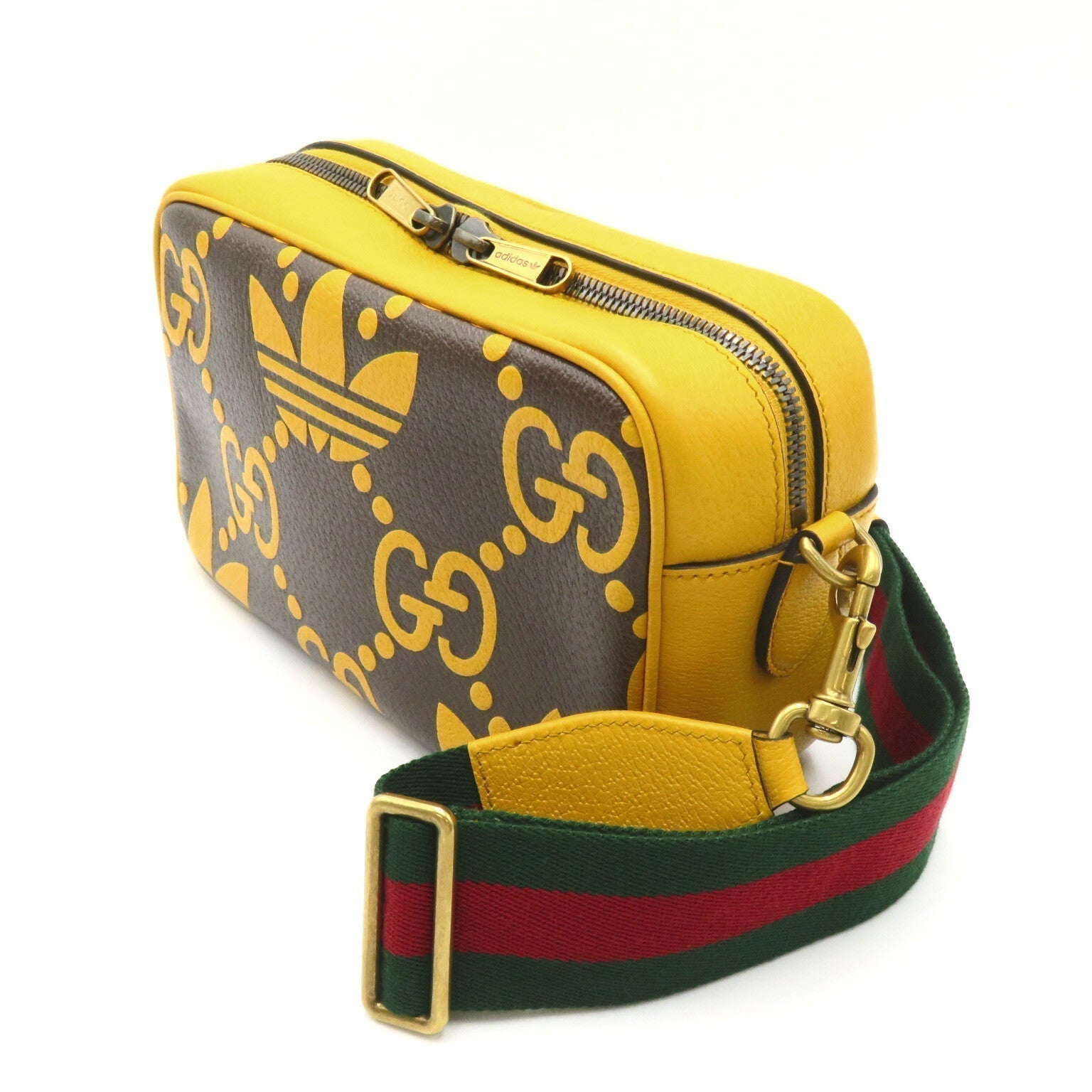 GCCI  adidas Shoulder Bag Shoulder Bag Leather Pig S Mens Brown / Yellow 702427
