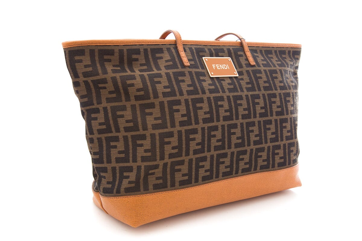 FNDI Brown Zucca Canvas Tote