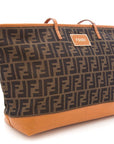 FNDI Brown Zucca Canvas Tote
