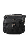 PRD Black Nylon Small Tessuto Messenger Bag