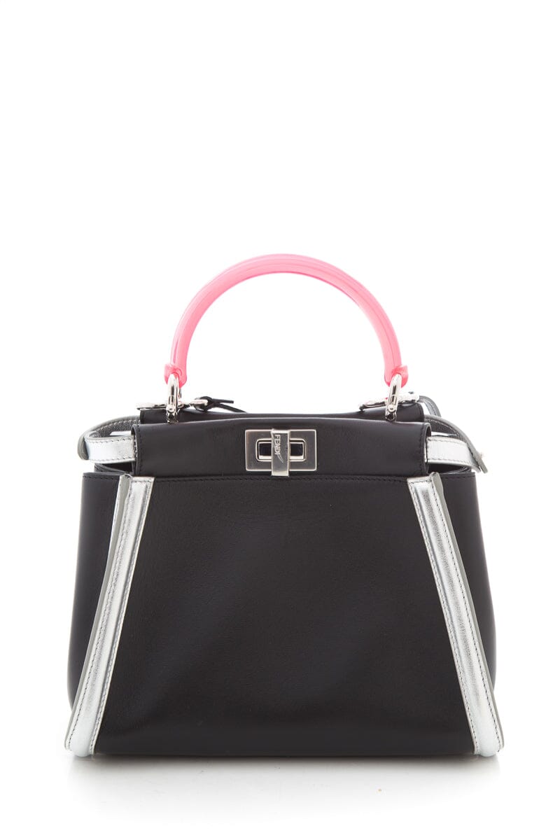 FNDI Black Mini Peekaboo Handbag