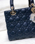 Cannage Lambskin Lady D1OR Medium
