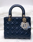 Cannage Lambskin Lady D1OR Medium
