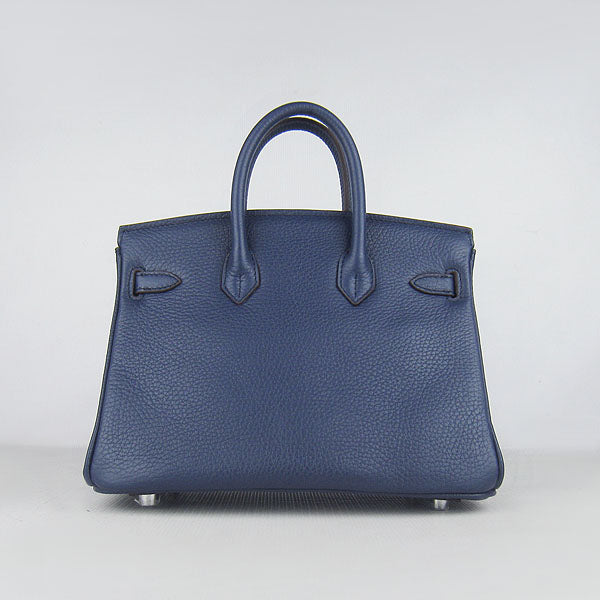 HMS Birkin 25cm Handbag 6068 dark blue silver