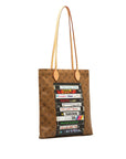 Brown LV Monogram Reverse VHS Tape Carry It Tote Bag