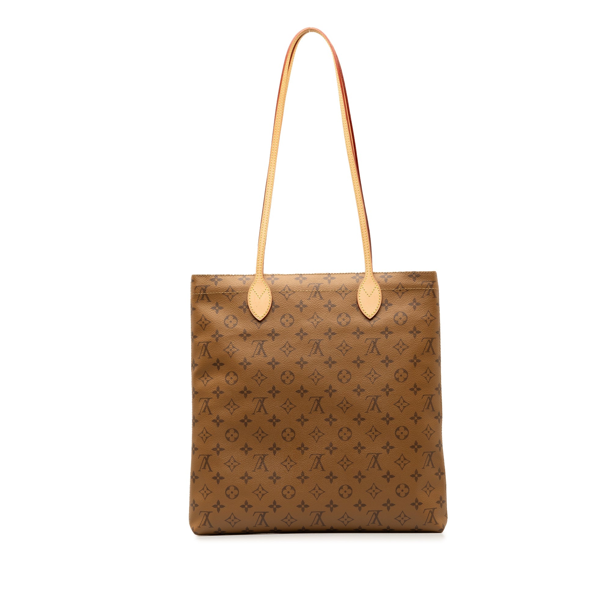 Brown LV Monogram Reverse VHS Tape Carry It Tote Bag