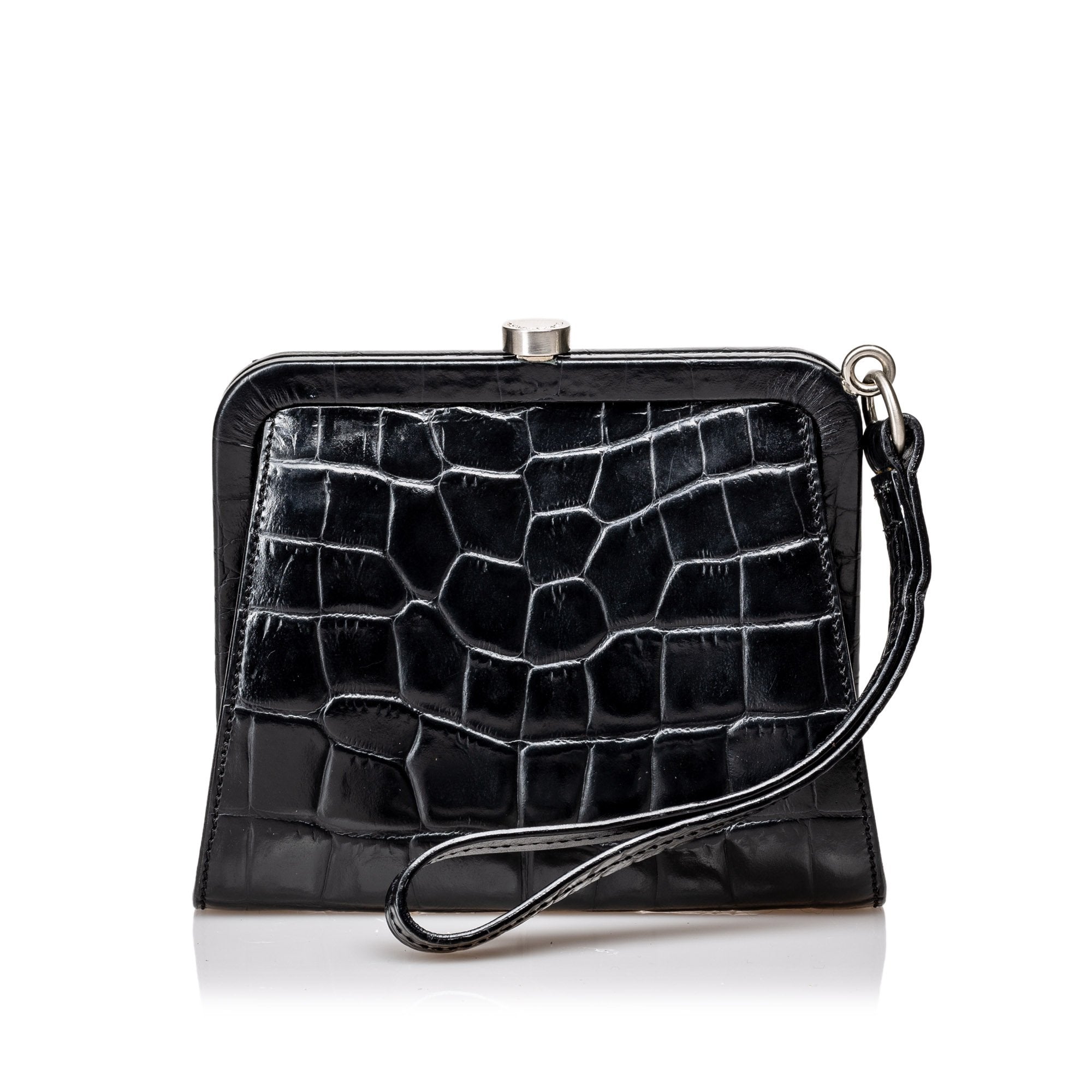 BBERRY Black Others Leather Embossed Clutch Bag United Kingdom