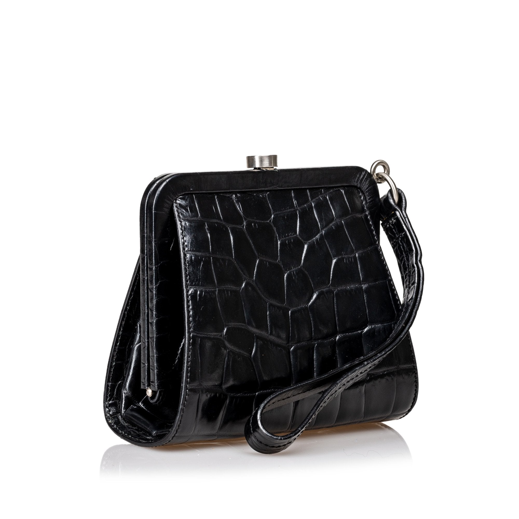 BBERRY Black Others Leather Embossed Clutch Bag United Kingdom