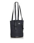 BBERRY Black PVC Plastic Smoke Check Tote Bag United Kingdom