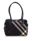 BBERRY Black Wool Fabric Plaid Shoulder Bag United Kingdom