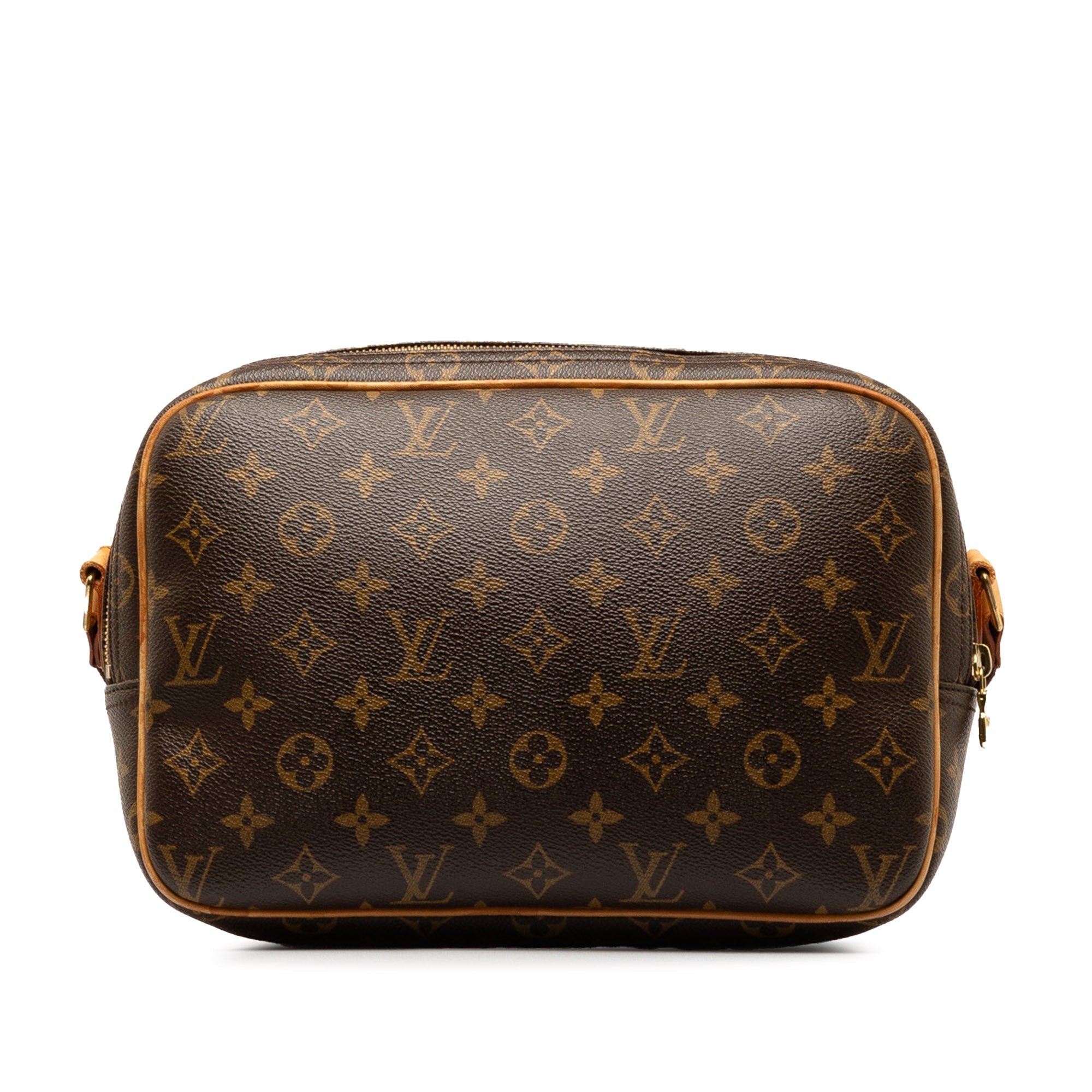 Brown LV Monogram Reporter PM Crossbody Bag