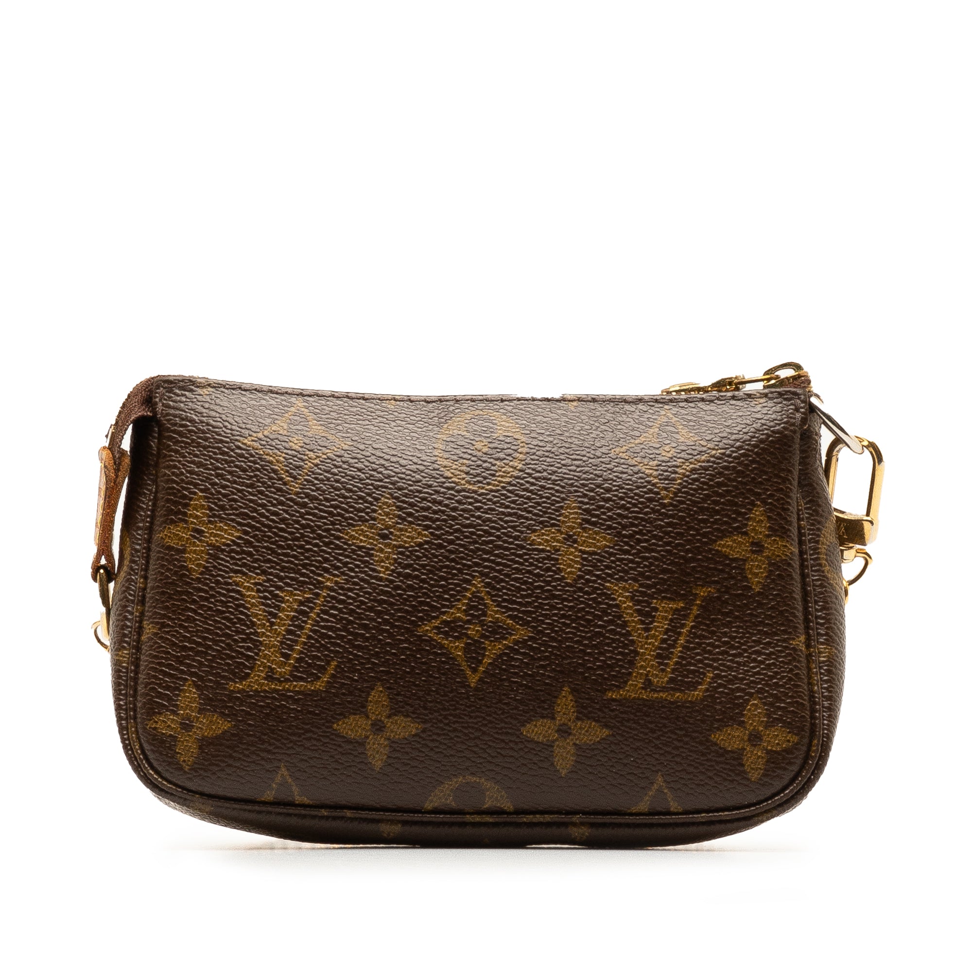Brown LV Monogram Mini Pochette Accessoires Shoulder Bag