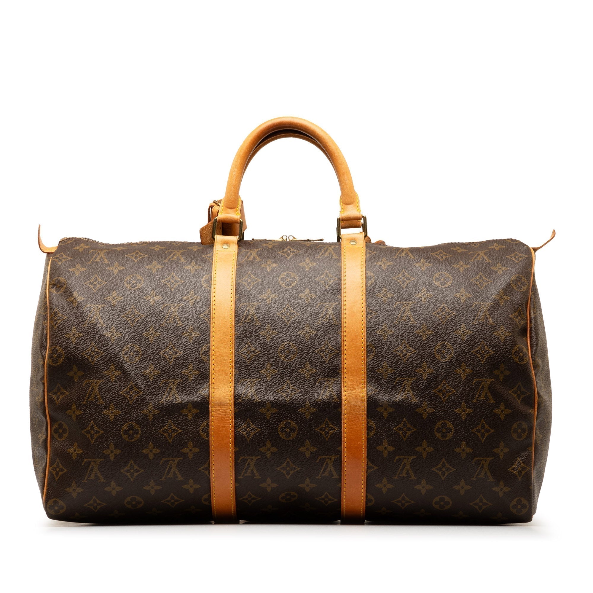 Brown LV Monogram Keepall 50 Travel Bag