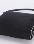 PRD BR0413 TESSUTO FLORAL HANDBAG NERO BLACK FABRIC, WITH CARD & DUST COVER