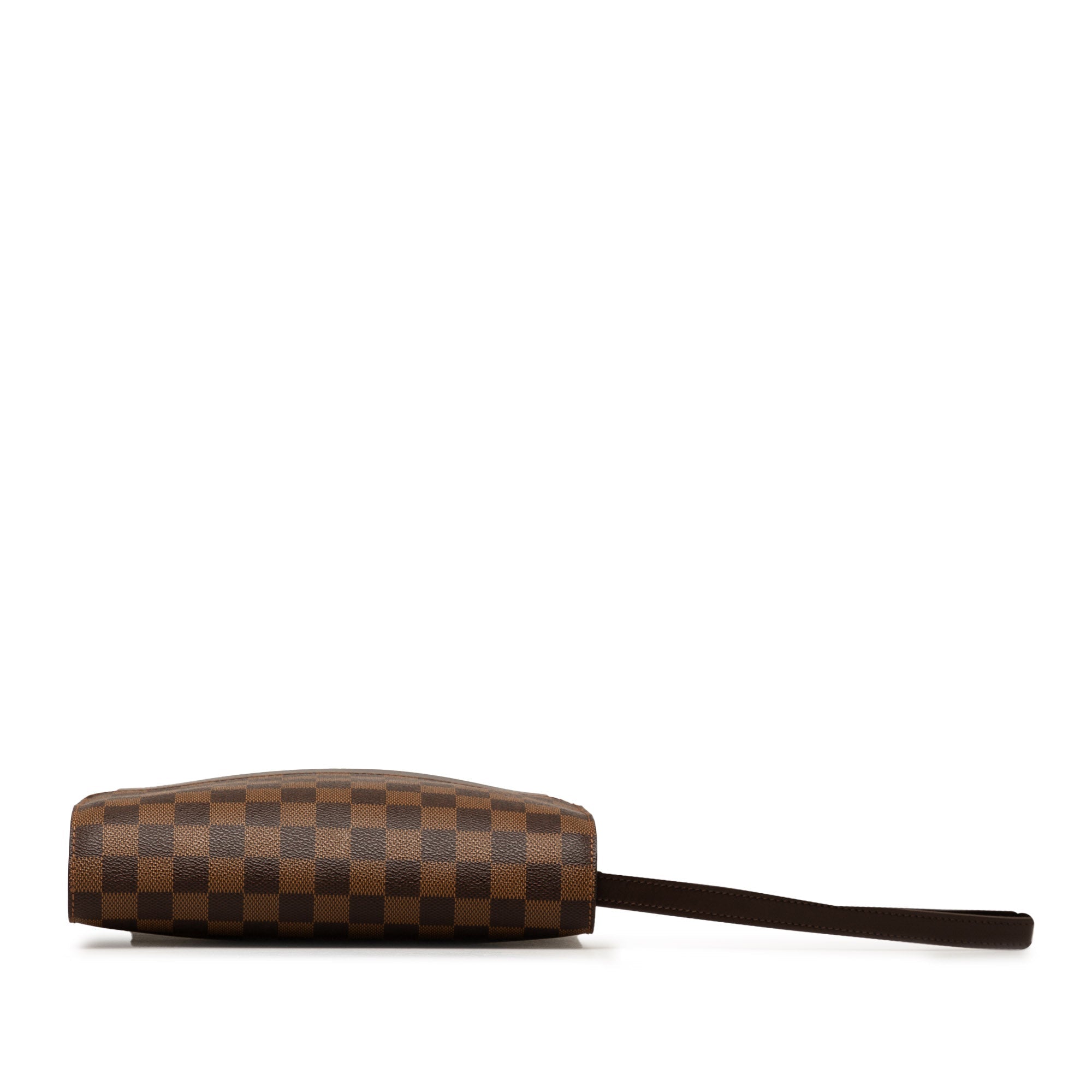 Brown LV Damier Ebene Pochette Saint Louis Clutch Bag