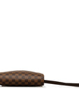 Brown LV Damier Ebene Pochette Saint Louis Clutch Bag