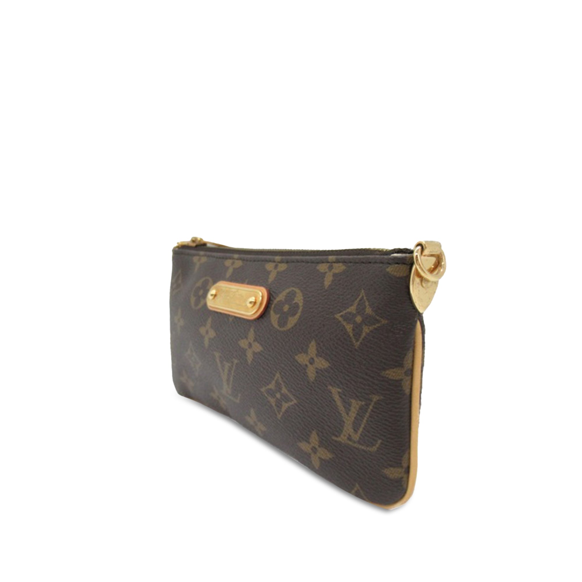 Brown LV Monogram Pochette Milla MM Shoulder Bag