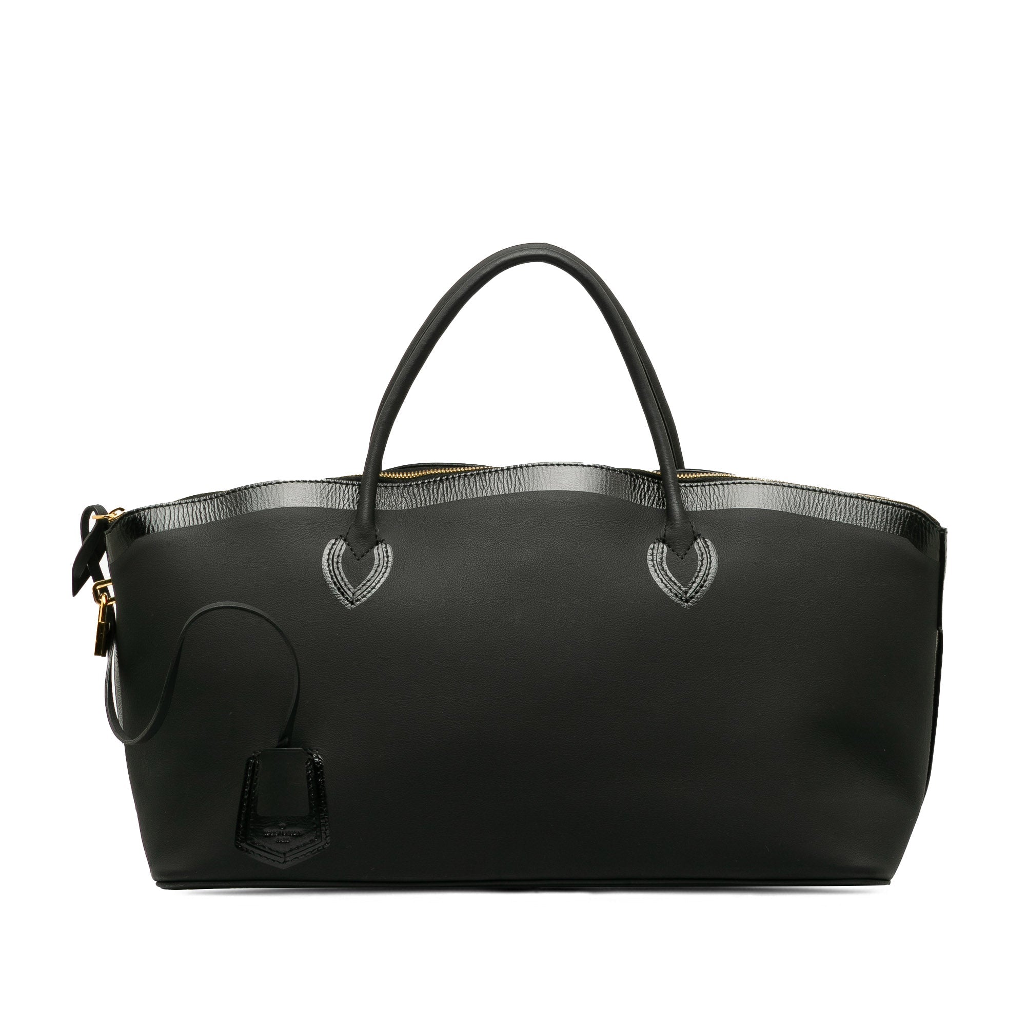 Black LV Cuir Obsession Lockit East-West HandBag