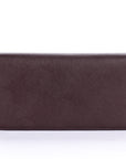 PRD Dark Brown Saffiano Zippy Wallet 2M1220 with Cards & Box