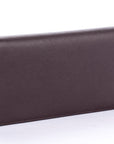 PRD Dark Brown Saffiano Zippy Wallet 2M1220 with Cards & Box