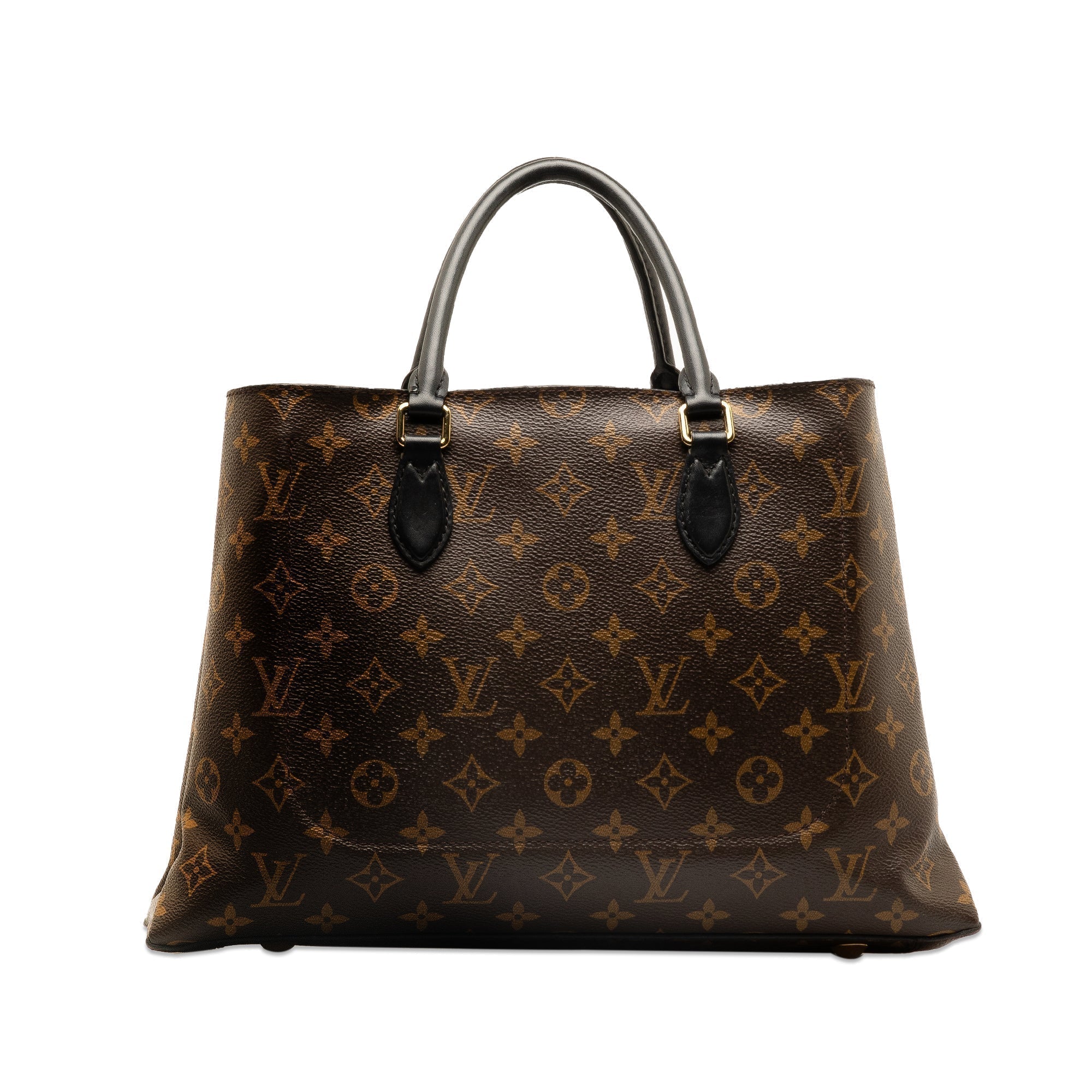 Brown LV Monogram Flower Tote Satchel