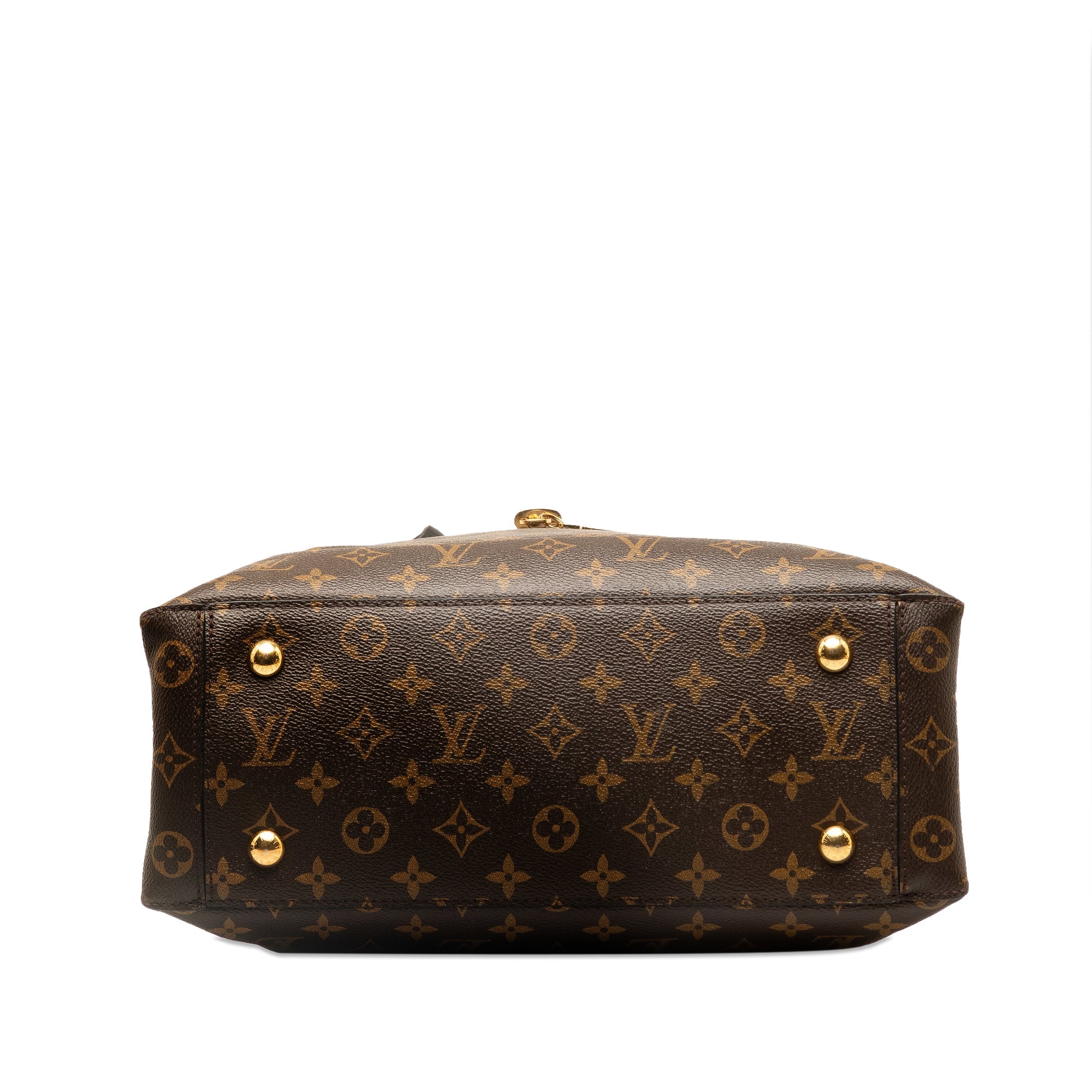 Brown LV Monogram Flower Tote Satchel