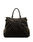 Black LV Monogram Denim Neo Cabby GM Satchel