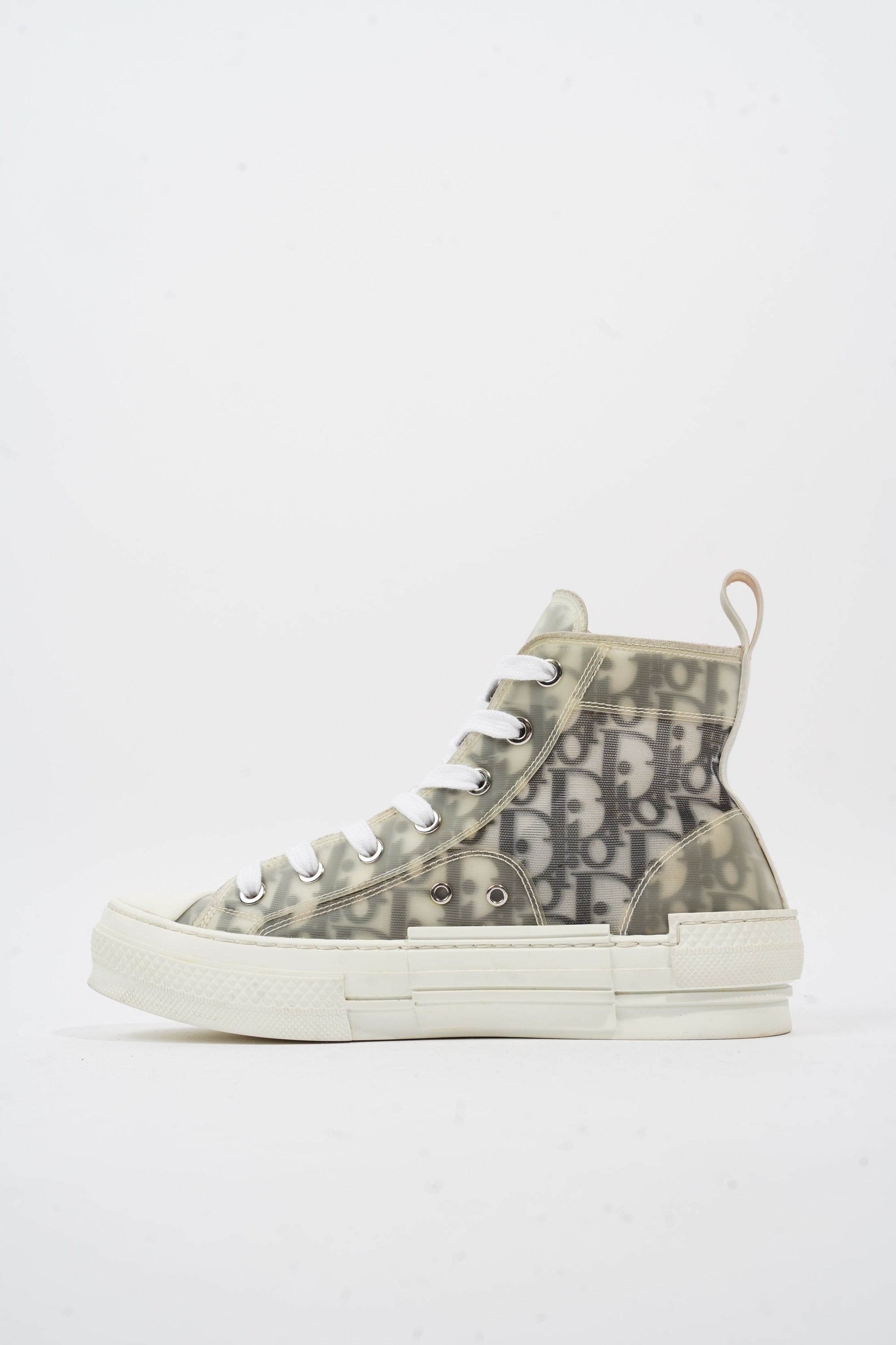 Christian D1OR B23 High-top White / Black Oblique Canvas EU 37 UK 4