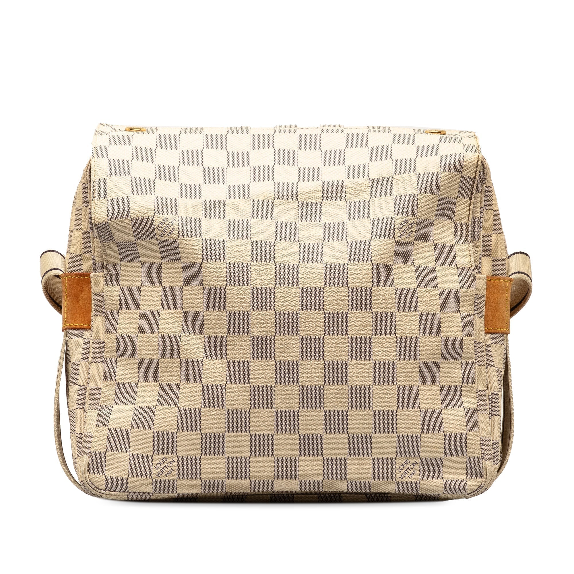 Beige LV Damier Azur Naviglio Crossbody Bag