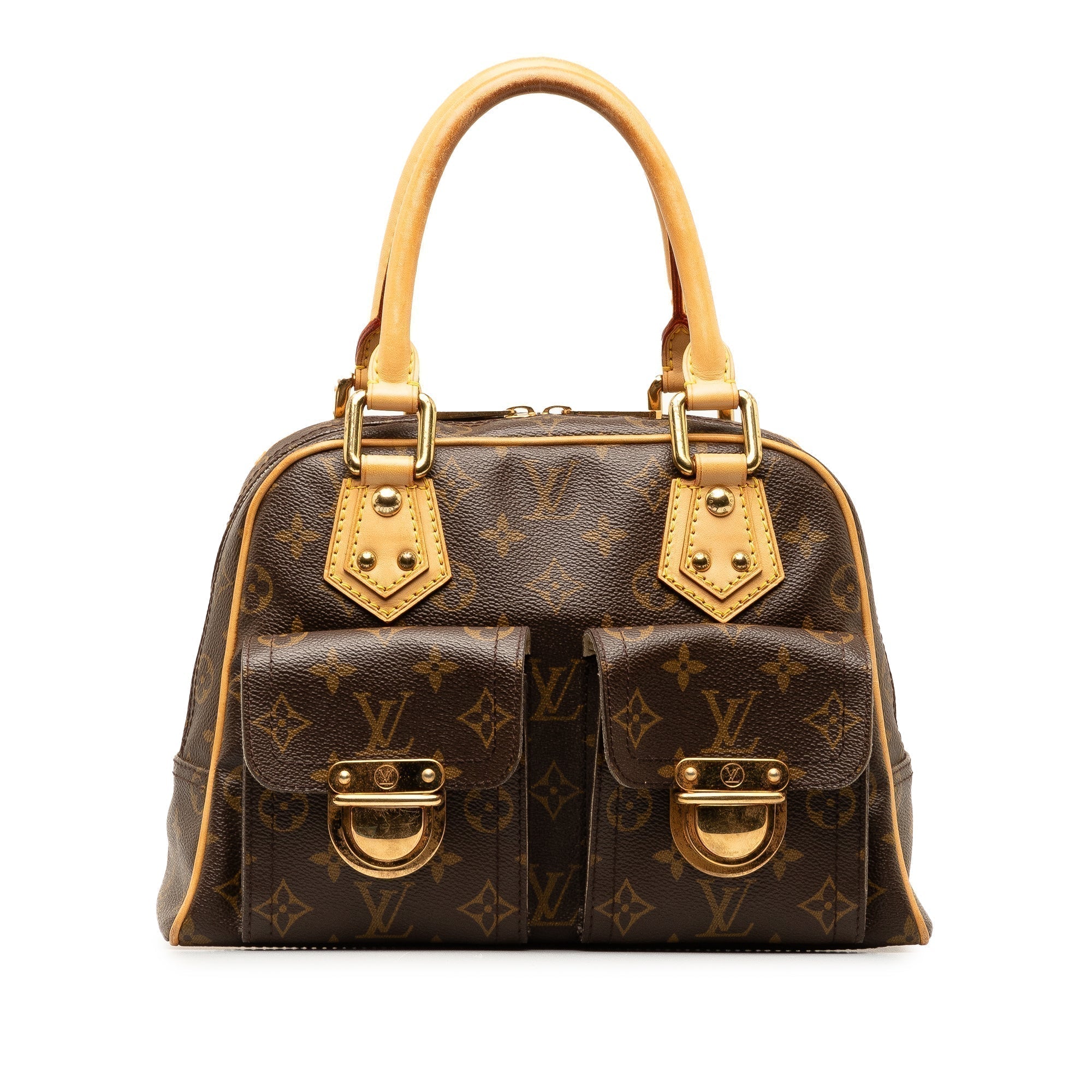 Brown LV Monogram Manhattan PM HandBag