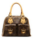Brown LV Monogram Manhattan PM HandBag