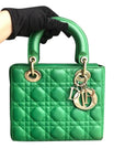 Cannage Green Lambskin Lucky Badges My Lady D1OR