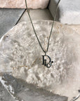 Christian D1OR CD Logo Necklace Silver Vintage 3ym4wx