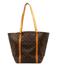 Brown LV Monogram Sac Shopping Tote Bag