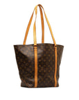 Brown LV Monogram Sac Shopping Tote Bag
