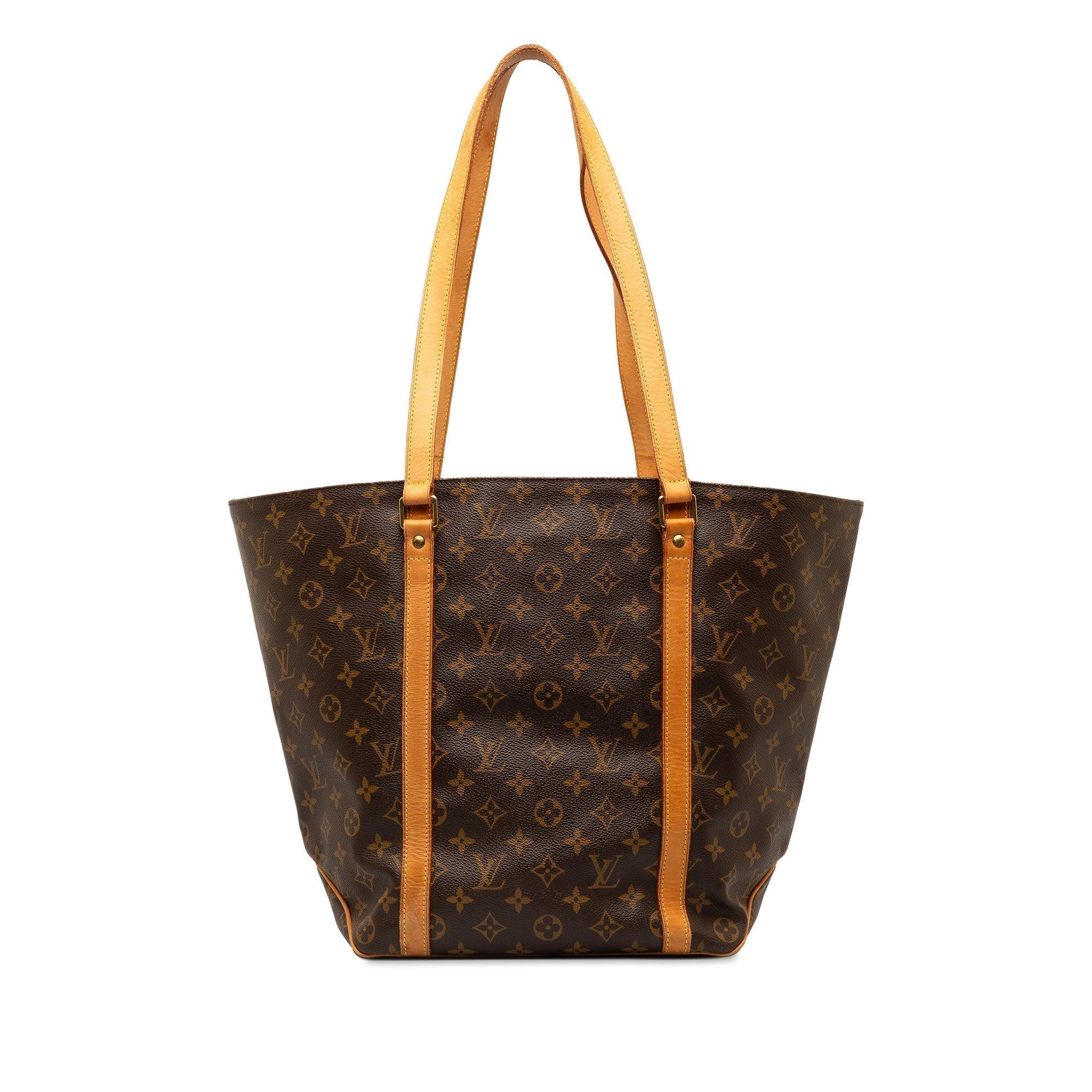 Brown LV Monogram Sac Shopping Tote Bag